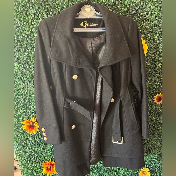 GUESS Wool-Blend Belted Coat - Picture 7 of 7